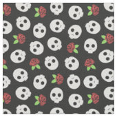 Skulls en Rozen Stof (Close Up)