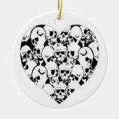 Skulls en Skulls Black Keramisch Ornament (Voorkant)