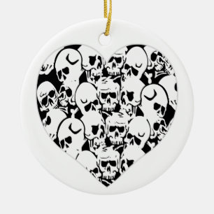 Skulls en Skulls Black Keramisch Ornament