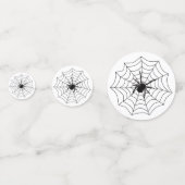 Skulls en Spiderwebs Halloween Mix Confetti (Achterkanten)
