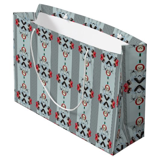 Skulls en spinnen cadeautas (Achterkant Gekanteld)