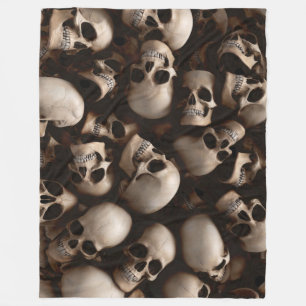 Skulls Fleece Blanket Deken