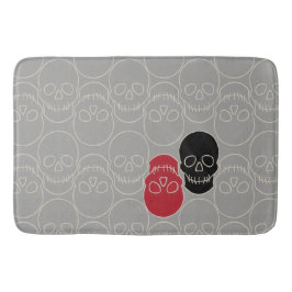 Skulls - Ghost Grey en Bone White Badmat