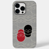 Skulls - Ghost Grey en Bone White Case-Mate iPhone Case (Achterkant)