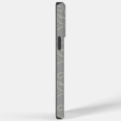 Skulls - Ghost Grey en Bone White Case-Mate iPhone Case (Achterkant / Rechts)