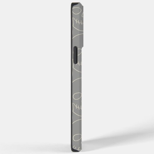 Skulls - Ghost Grey en Bone White Case-Mate iPhone Case (Achterkant / Rechts)