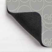 Skulls - Ghost Grey en Bone White Muismat (Hoek)