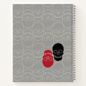 Skulls - Ghost Grey en Bone White Notitieboek (Achterkant)