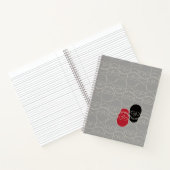 Skulls - Ghost Grey en Bone White Notitieboek (Binnen)