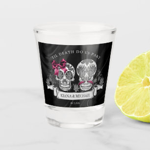 Skulls Gothic Hallowedding Burgundy ID866 Shot Glas