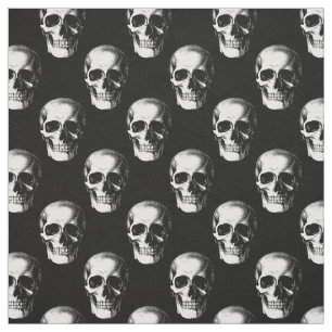 Skulls Gothic Halloween Stof