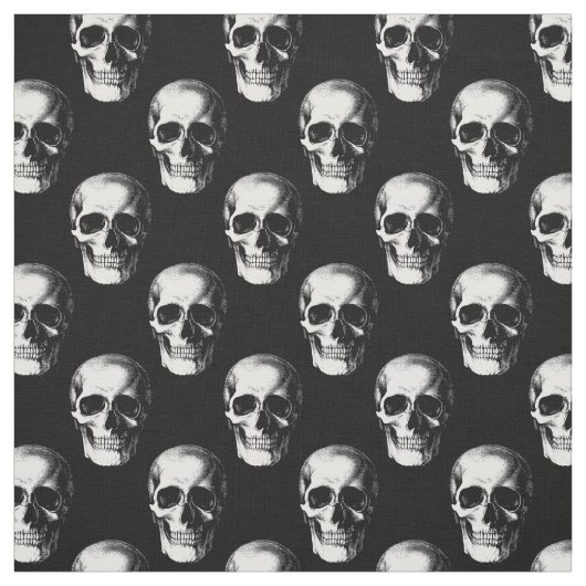 Skulls Gothic Halloween Stof (Swatch)