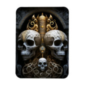 Skulls Gothic Horror Gothic Surreal Art Magneet (Verticaal)