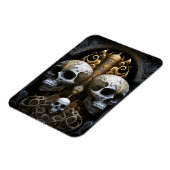 Skulls Gothic Horror Gothic Surreal Art Magneet (Linkerzijde)