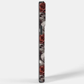 Skulls Gothic Red Rose Pattern Case-Mate iPhone Case (Achterkant / Rechts)