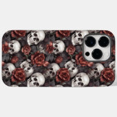 Skulls Gothic Red Rose Pattern Case-Mate iPhone Hoesje (Back (Horizontal))