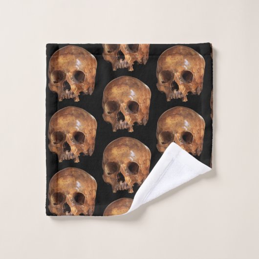 Skulls Halloween Bad Handdoek (Wasdoekje)