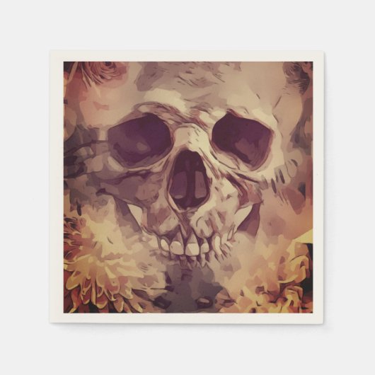 Skulls Halloween Servet (Voorkant)