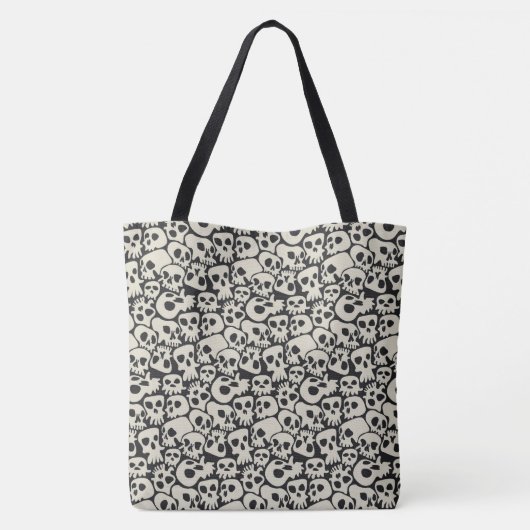 Skulls Halloween Tote Bag (Achterkant)