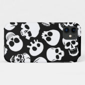Skulls in Black Background Pattern Case-Mate iPhone Case (Achterkant (horizontaal))