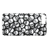 Skulls in Black Background Pattern Case-Mate iPhone Case (Achterkant (Horizontaal))