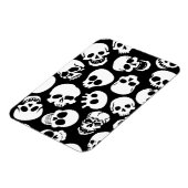 Skulls in Black Background Pattern Magneet (Linkerzijde)
