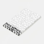 Skulls in Black Background Pattern Post-it® Notes (Schuin)