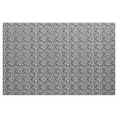 Skulls in Black Background Pattern Stof (Yard (91,4 cm))