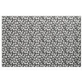 Skulls in Black Background Pattern Stof (Fat Quarter)