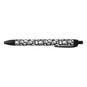 Skulls in Black Background Pattern Zwarte Inkt Pen (Bodem)