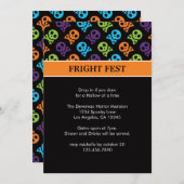 Skulls in Botten Halloween Party Invitation Kaart (Voorkant / Achterkant)