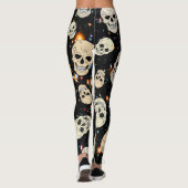 Skulls in de ruimte leggings (Achterkant)