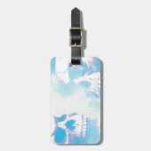 Skulls in de wolken bagagelabel (Voorkant verticaal)