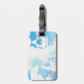 Skulls in de wolken bagagelabel (Achterkant verticaal)