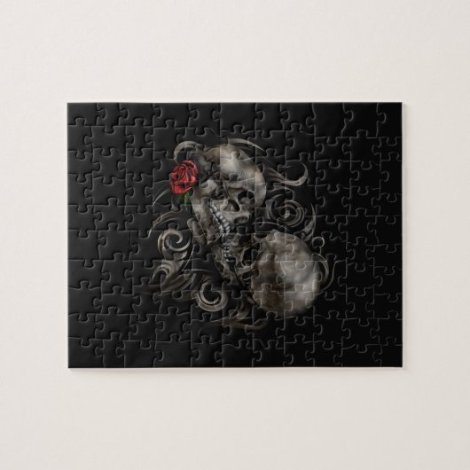Skulls in Love Legpuzzel (Horizontaal)