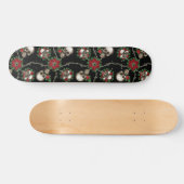 Skulls in Rozen Skateboard (Horizontaal)