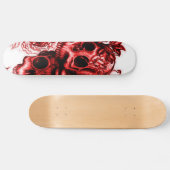 Skulls in Rozen Skateboard (Horizontaal)