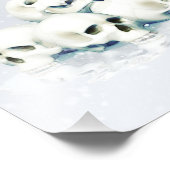 Skulls in the snow. Personalized Foto Afdruk (Hoek)