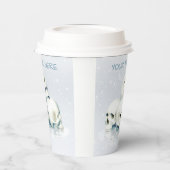 Skulls in the snow. Personalized Papieren Bekers (Links)