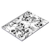 Skulls Jumged Rozen Notitieboek (Linkerzijde)