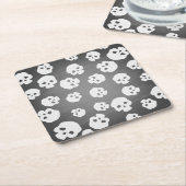 Skulls Kartonnen Onderzetters (Schuin)