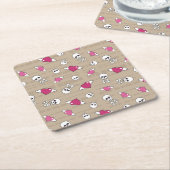 Skulls Kartonnen Onderzetters (Schuin)