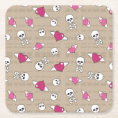Skulls Kartonnen Onderzetters (Voorkant)