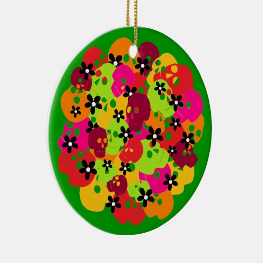 Skulls Keramisch Ornament (Rechts)