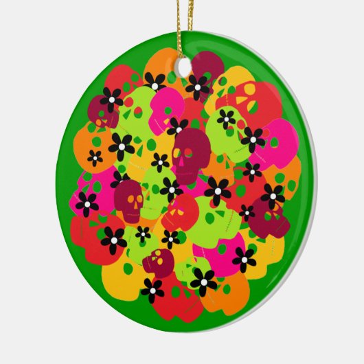 Skulls Keramisch Ornament (Links)