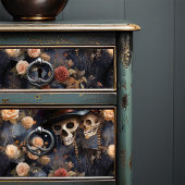 Skulls Kissing Steampunk Romantische Gotische Brui Tissuepapier