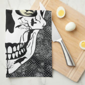 Skulls Kitchen Towels Raven Designed Home Decor Theedoek (Quarter Fold)