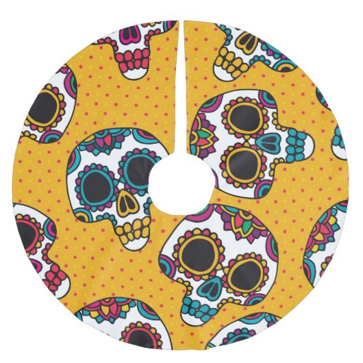 Skulls:  Latijns-Amerikaanse stijl. Kerstboom Rok (Voorkant)