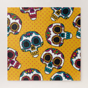Skulls: Latijns-Amerikaanse stijl. Legpuzzel