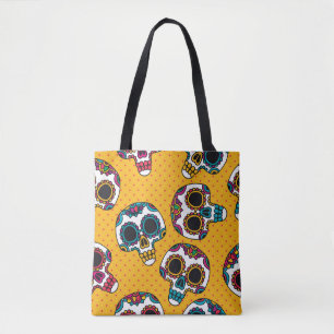 Skulls: Latijns-Amerikaanse stijl. Tote Bag